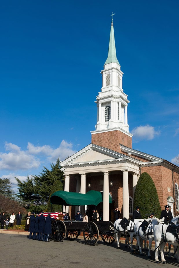 US Air Force Honor Guard outside Old Post Chapel