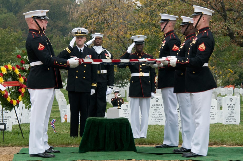 Arlington media full honor service With the US Marines in Section 59 | Arlington photography | Arlington media, inc.