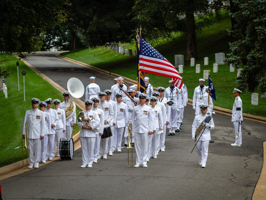 US Navy Band at Jessup Drive | Arlington National Cemetery | Arlington media, inc.