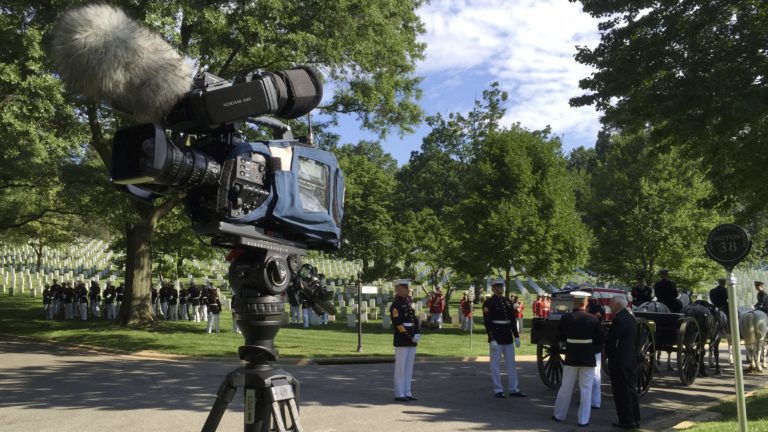 Waiting for a service to start | Arlington media full honor service | Arlington media, inc.