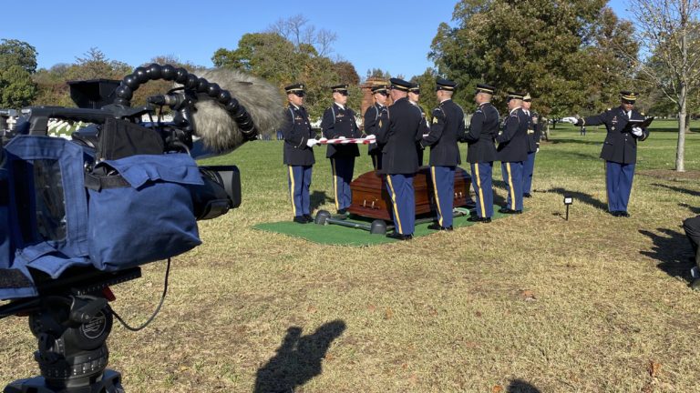 Covering a service in Section 12A with the US Army | Arlington Funeral Videography | Arlington Media, Inc.