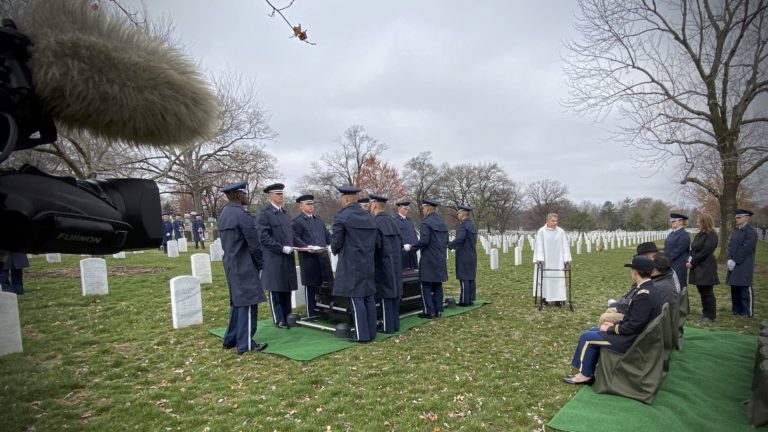 Covering a service in Section 12A with the US Air Force | Arlington Media National Cemetery Funeral | Arlington Media, Inc.