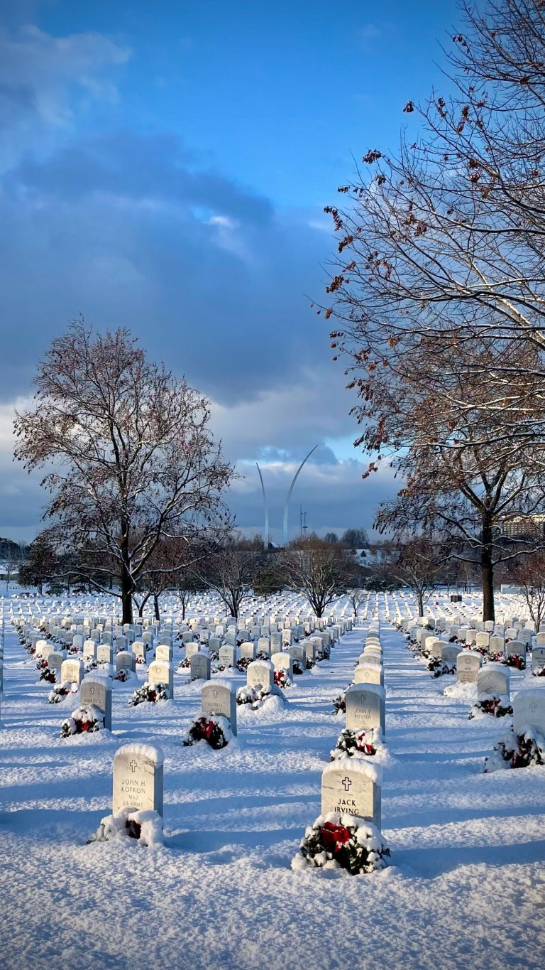 Air Force Memorial in the Snow